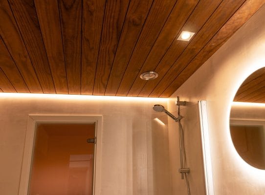 Společnost LedStore zmodernizovala osvětlení v koupelně a sauně