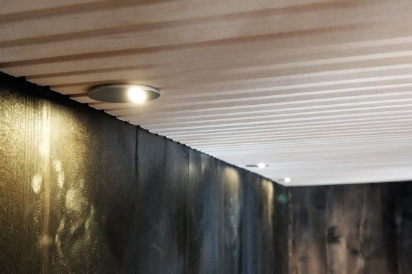 Renovace sauny a osvětlení