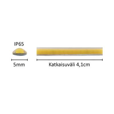 Kompaktní LED pásek úzký SOLO, 3000K, 24V, 7,2W/m, IP65, CRI91