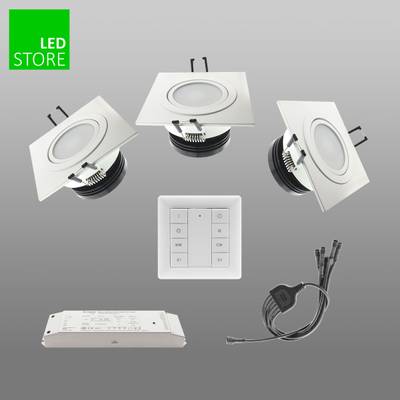 SQ033 CCT led svítidlo 3 ks SETTI s bezdrátovým ovládacím tlačítkem