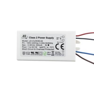 LED standardní proudový transformátor pro rozvodnou skříň 350mA, max. 8x1W, IP65