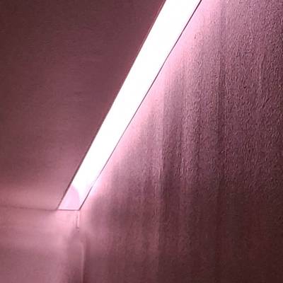 Hliníkový profil pro led pásek uvnitř střechy pro nepřímé osvětlení, 3m