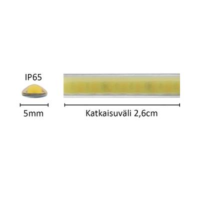 1cm LED strip slim SOLO TUNNELMA, CCT, 24V, 14,4W/M, IP65, CRI93