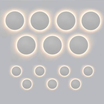 Sada nástěnných svítidel Eclipse, 14 svítidel, stmívatelná, stmívatelná, bílá