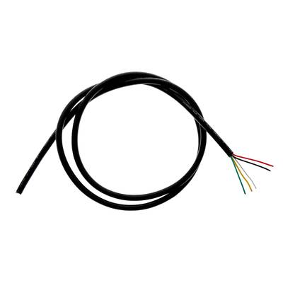kabel 1m, 5x0,32 mm², 5-pinový, s dvojitou izolací RGB+W, černý