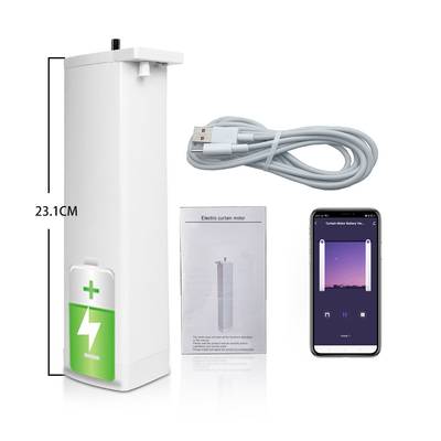 Tuya motor na závěsy, USB dobíjecí, pro závěsovou kolejnici