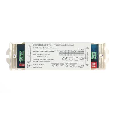 Schéma osmi nastavení LED s vypínači, proud 250mA-700mA, napětí 3-42V - 3-29V - optimalizujte své možnosti osvětlení LED.