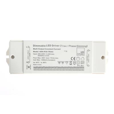 40W TRIAC dimmable DRIVER, 300-1400mA adjustable