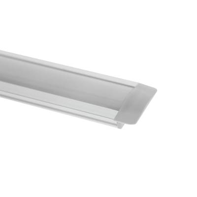 Detailní záběr na moderní černobílou světelnou lištu LED na bílém pozadí, ideální pro minimalistické návrhy. Ideální pro stylová řešení osvětlení LED.