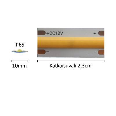LED pásek SOLO, 3000K, 12V, 7,2W/m, IP65, CRI94