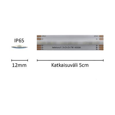 LED pásek SOLO CAMELEONTTI, RGB+W, 24V, 16W/m, IP65, CRI92