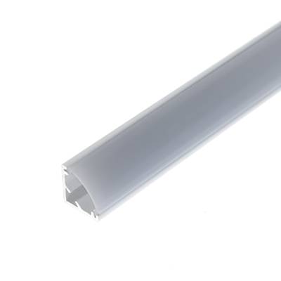 Hliníkový profil pro LED pásek 10x10 mm, 3 m, 45 stupňů, bílý