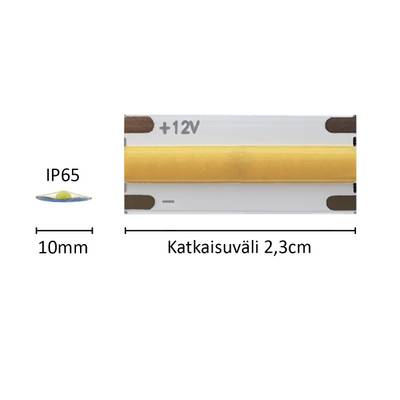 LED pás na míru SOLO, 4000 K, 12 V, 14,4 W/m, IP65, CRI 95