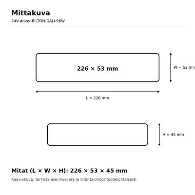 LED předřadník, 24 V, 96 W, BILTON SXT, 4 x DALI DT6, RGBW, IP20