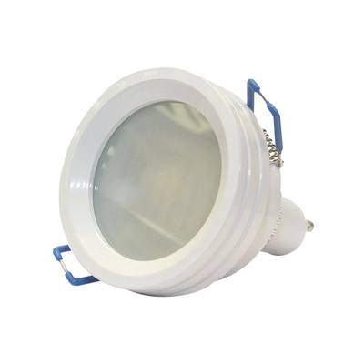 Kulatá objímka, pro GU10/MR16, IP44, bílá, výška 18 mm