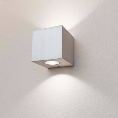 Nástěnné LED svítidlo XL CUBIC 2, nastavitelná teplota barev, stmívatelné, 2x3W, CRI91, IP21, kartáčovaný hliník