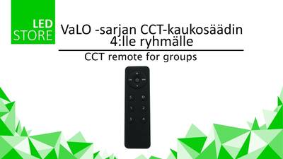 Dálkové ovládání pro stmívání LED - VaLO, pro čtyři skupiny svítidel CCT