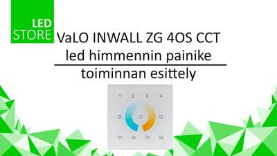 VaLO Bezdrátový Zigbee CCT LED nástěnný ovladač pro 4 skupiny, 230V VaLO Bezdrátový Zigbee CCT LED nástěnný ovladač pro 4 skupiny, 230V
