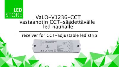LedStore.fi VaLO-V1236-CCT přijímač pro CCT nastavitelný led pásek