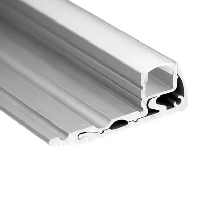 Hliníkový profil pro led pásek na schody 1000x22x60mm, pro osvětlení schodiště, kartáčovaný hliník Hliníkový profil pro led pásek na schody 1000x22x60mm, pro osvětlení schodiště, kartáčovaný hliník