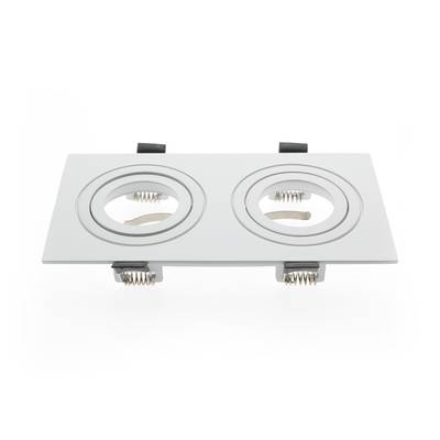 Dvojitá objímka FLIP + patice GU10/MR16, IP21, bílá