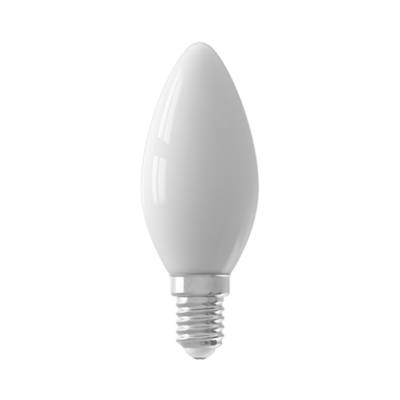 LED žárovka E14, 12V, svíčka, opál, 4W, 3000K
