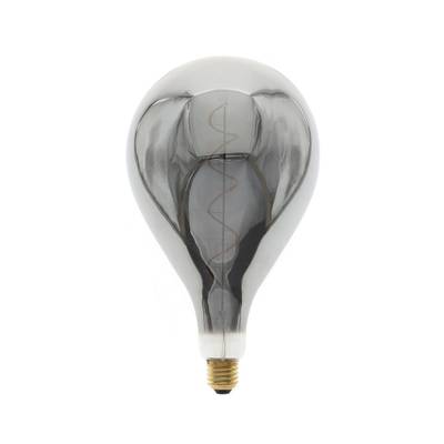 LED žárovka E27 DROP, kouřové sklo, 6W, 1800K