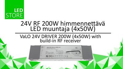 LED transformátor 24V, 200W, RF stmívatelný pro monochromatická a CCT/RGB/RGB+W led světla