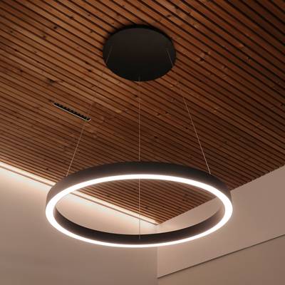 Boční LED svítidlo HOOP, nastavitelná teplota barev, stmívatelné, 25W+15W, CRI95, IP44, matně černé