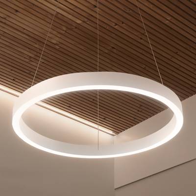 Boční LED svítidlo HOOP, nastavitelná teplota barev, stmívatelné, 25W+15W, CRI95, IP44, matně bílé