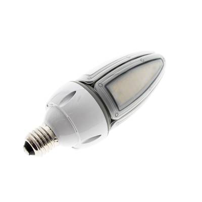 Energeticky účinná LED lampa s podlouhlým designem, kovovou základnou a matným krytem pro optimální osvětlení. Ideální pro moderní prostory a ekologické domácnosti.