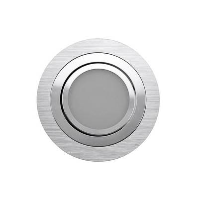 LED stropní svítidlo - CIRCULAR R033, CCT IP44, 2700-4000-5600K nastavitelné, stmívatelné a směrové 9W, kartáčovaný hliník CRI91