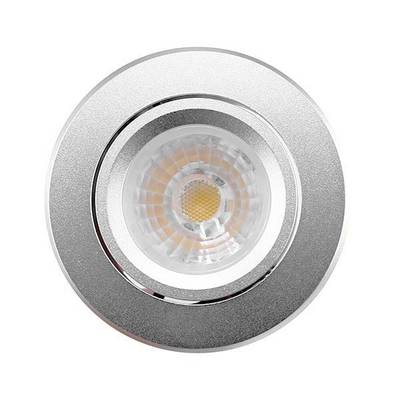 LED reflektor - BUDJETTI BJ33, stmívatelný a směrový 8W, matná stříbrná, 3000K
