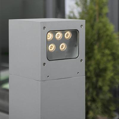 LED PIHAVALIISIN PILARI CUBIC, 3000K, 5W, CRI80, IP55, matně šedá