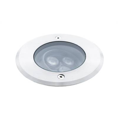 LED MAAVALO, směrová, zapuštěná, 3000K, 9W, CRI90, IP67, kartáčovaný hliník