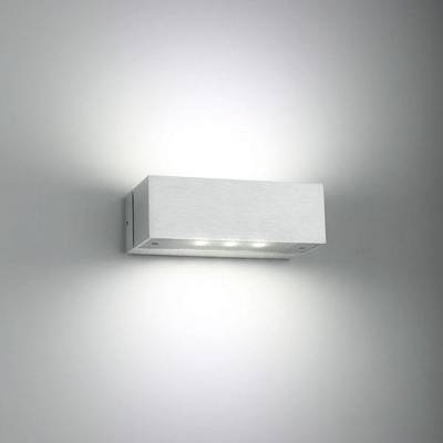 Nástěnné obdélníkové svítidlo LED vyzařuje měkkou bílou záři; ideální pro moderní design osvětlení a energeticky úsporné osvětlení.