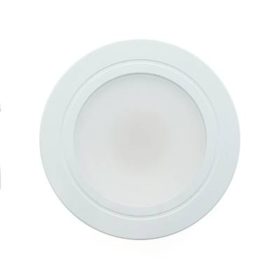 Stropní svítidlo LED, kulaté a bílé s plochým matným krytem; ideální pro moderní řešení osvětlení domácnosti. Energeticky úsporný a stylový design.
