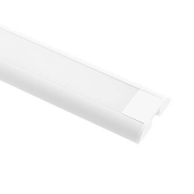 Hliníkový profil pro led pásek 3000x9x39mm, povrchová montáž, bílý