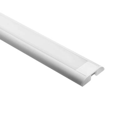 Hliníkový profil pro LED pásky 2500x9x39mm, povrchová montáž, kartáčovaný hliník