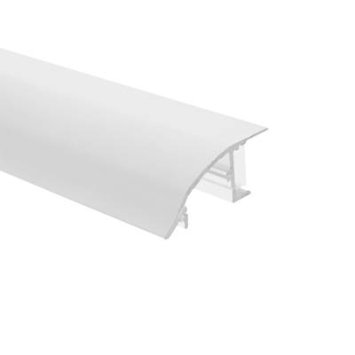 WHITE LED strip aluminium PROFILE 3000X41X18mm, for indirect light