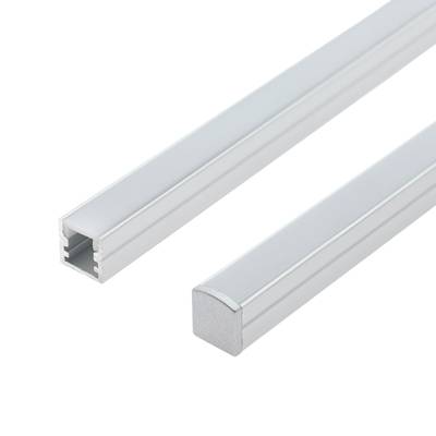 Hliníkový profil pro LED pásek SOLO MINI, 3 m, povrchová montáž, kartáčovaný hliník