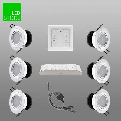 R033 CCT LED stropní svítidlo 6 ks SETTI s bezdrátovým ovládacím tlačítkem R033 CCT LED stropní svítidlo 6 ks SETTI s bezdrátovým ovládacím tlačítkem