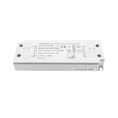 Obdélníkový LED regulátor, bílé pouzdro, specifikace na místě, používá se pro LED lampy.