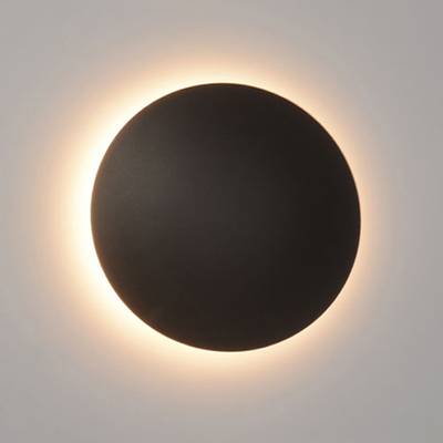 LED NÁSTĚNNÉ SVÍTIDLO ECLIPSE 30 cm, nastavitelná teplota barev, stmívatelné, 15 W, CRI85, IP21, matně černé