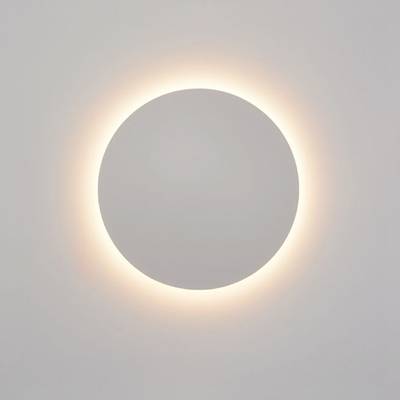 LED NÁSTĚNNÉ SVÍTIDLO ECLIPSE 15 cm, nastavitelná teplota barev, stmívatelné, 10 W, CRI85, IP21, matně bílé