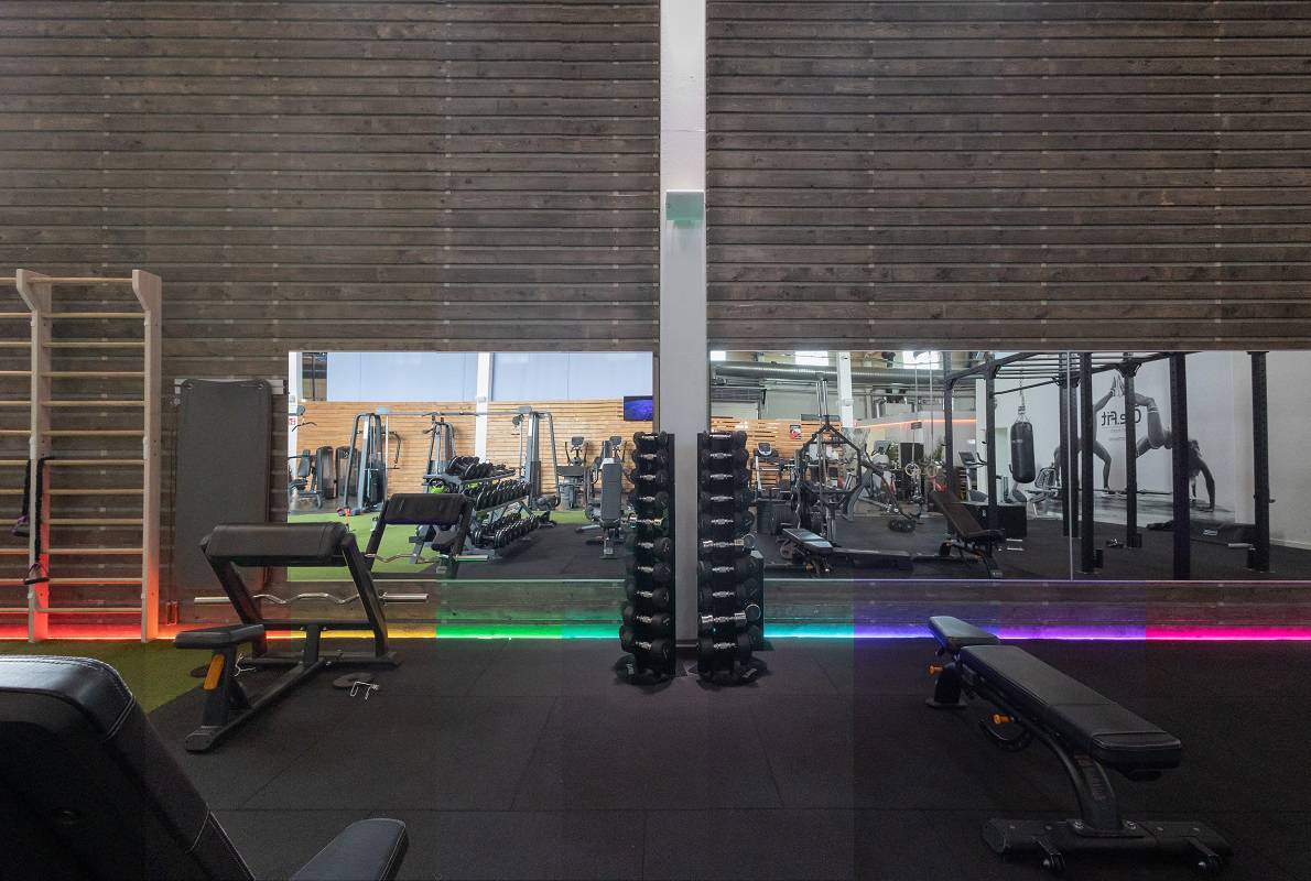 Osvětlení parku Ole.Fit Gate