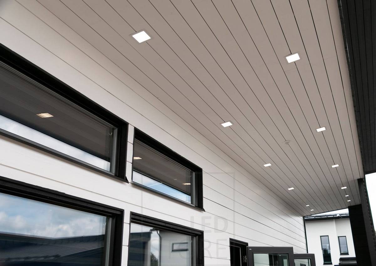 Veletrh bydlení 2018: led panely 200x200 na terase. Ledstore.fi