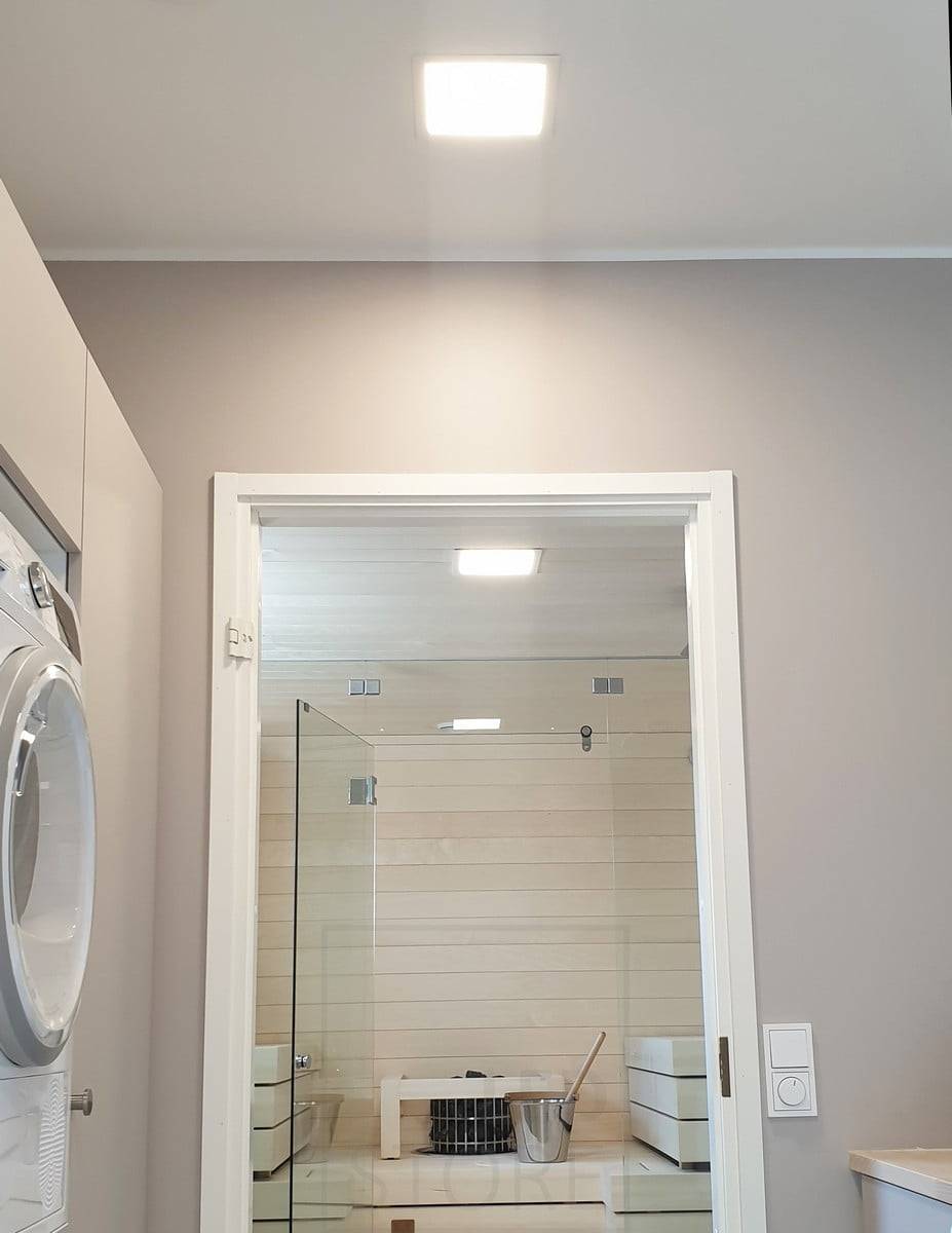 Veletrh bydlení 2020: 200x200 led panel na stropě. Ledstore.fi