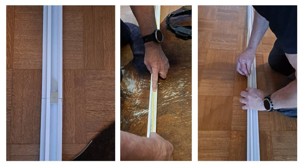 Spojování profilů a lepení pásků LED - a instalace difuzoru