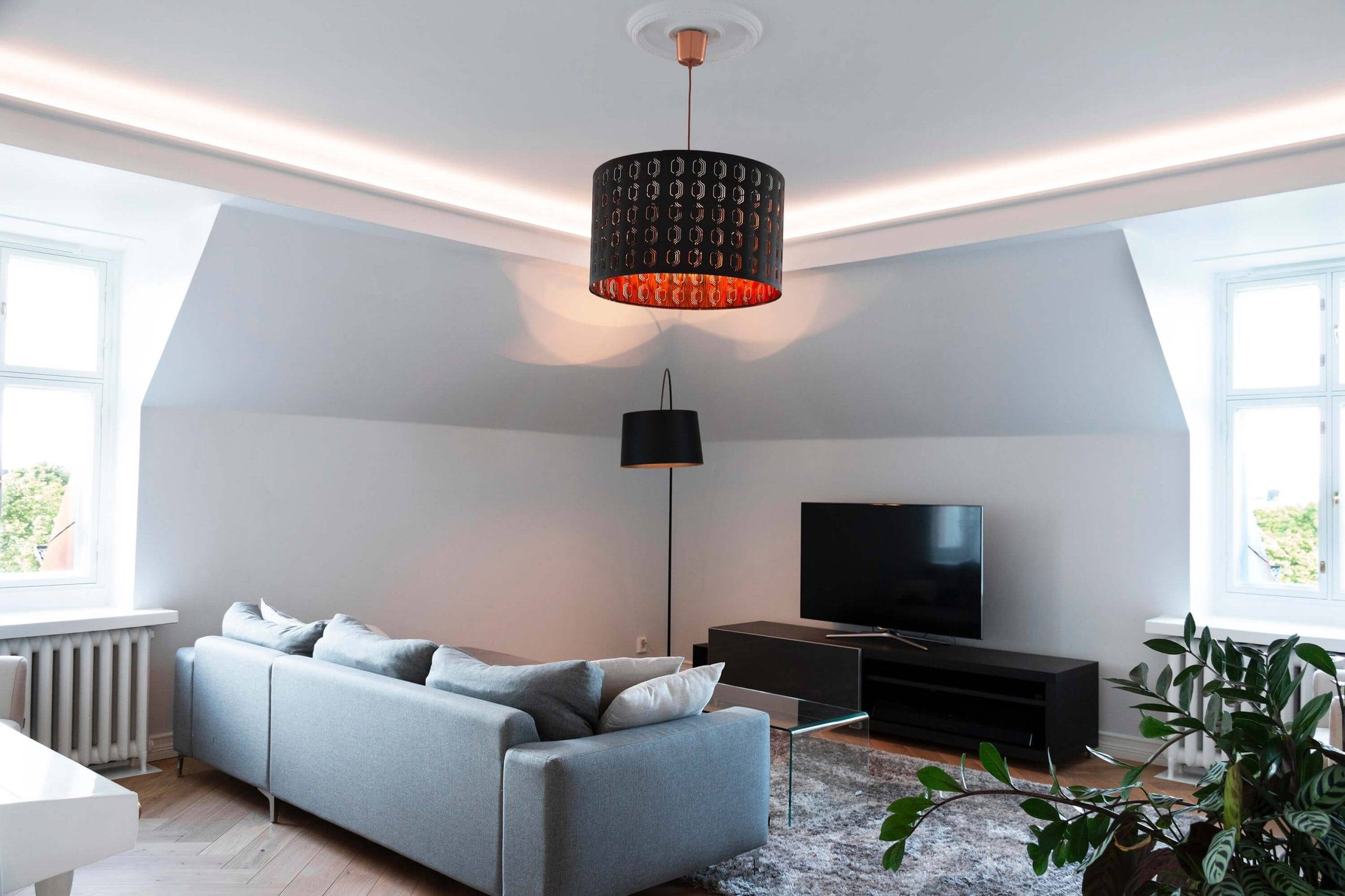 Nepřímé led osvětlení v obývacím pokoji, LedStore.fi